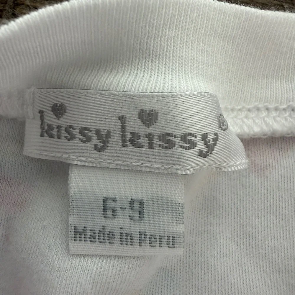 Kissy Kissy Kids White Pima‎ Cotton Flamingo Ice Cream Footie Romper 6-9M